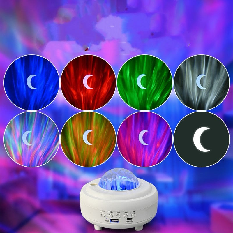 Galaxy Star Projector – LED Night Light with Bluetooth Speaker