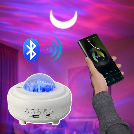 Galaxy Star Projector – LED Night Light with Bluetooth Speaker
